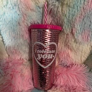 Pink Sequin Acrylic Tumbler 22 oz Double Walled * Insulated * BPA free * Cantini